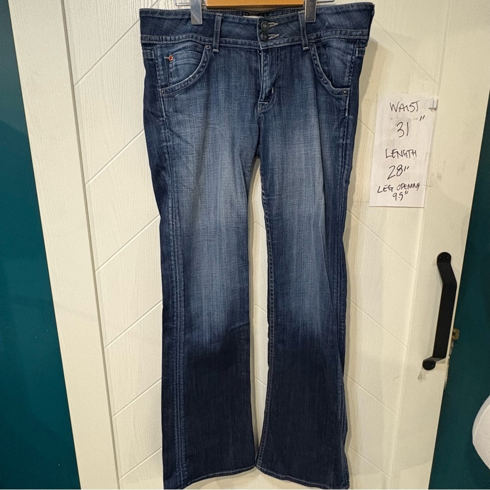 Hudson Dark Wash Bootcut Jeans | Y2K‎ Denim Stretch USA Made|31x28inseam